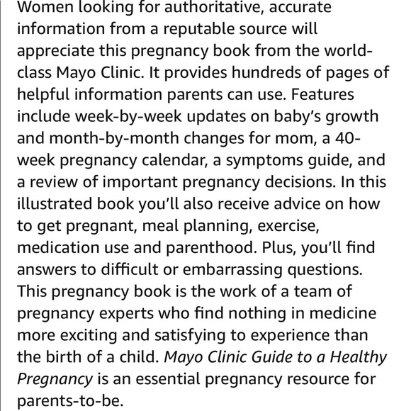 NWT-Mayo Clinic Guide to a Healthy Pregnancy - Picture 4 of 4